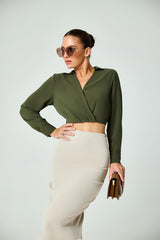 Overlap Long Sleeve WW Top