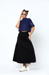 SleekZip Flare Skirt
