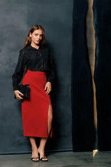 Crystal Mirage Midi Skirt