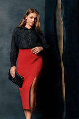 Crystal Mirage Midi Skirt