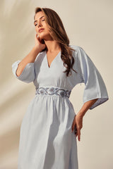 Amara Bloom Linen Dress