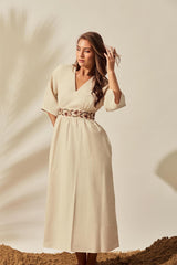 Amara Bloom Linen Dress