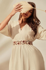 Amara Bloom Linen Dress