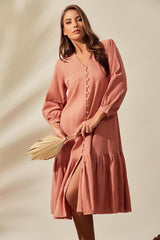 Summer Capri Clara Linen Dress