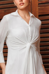 Tie Front Short Dress