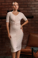 Streamline Knot Detail Dress