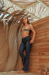 High rise slim bootcut jean