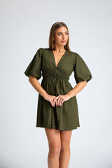 Alexa Puff Sleeve Dress
