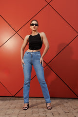 High Rise Skinny Bootcut Jeans