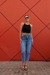 Elevate High-Rise Straight Denim