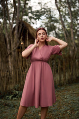 Floral Bloom Linen Dress