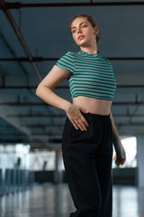 Zamyra Curled Crop Top