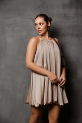 Bubble Bloom Mini Dress