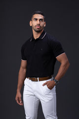The Classic Contrast-Tipped Polo