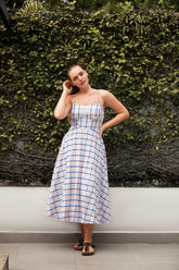 Summer Meadow Check Dress