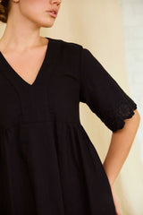 Sun Bloom Linen Dress