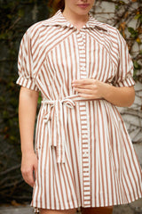 Sunset Stripes Short Dress
