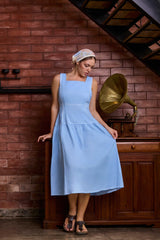 Aurélia Bloom Linen Dress