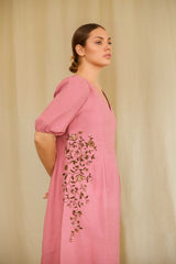 Petaline Joy Linen Dress