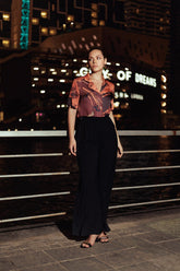 Cinch Detail Buckle Pant