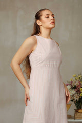 Mirrored Stripe Sleeveless Dress