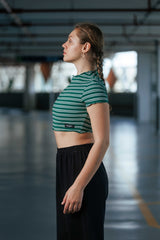 Zamyra Curled Crop Top