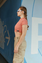 Zamyra Curled Crop Top