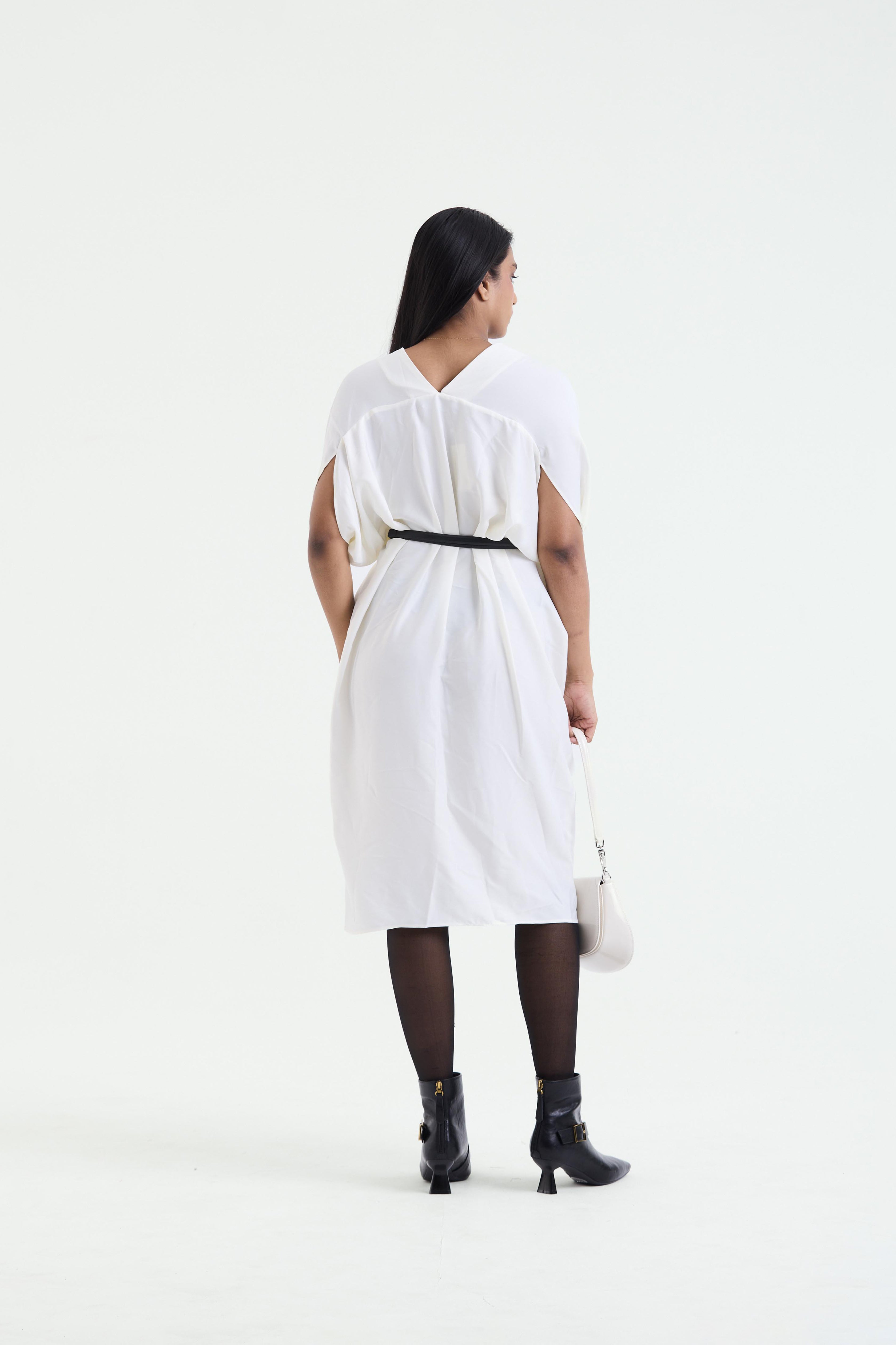 cocoon midi dress V-Neck Cocoon Midi Dress Idun