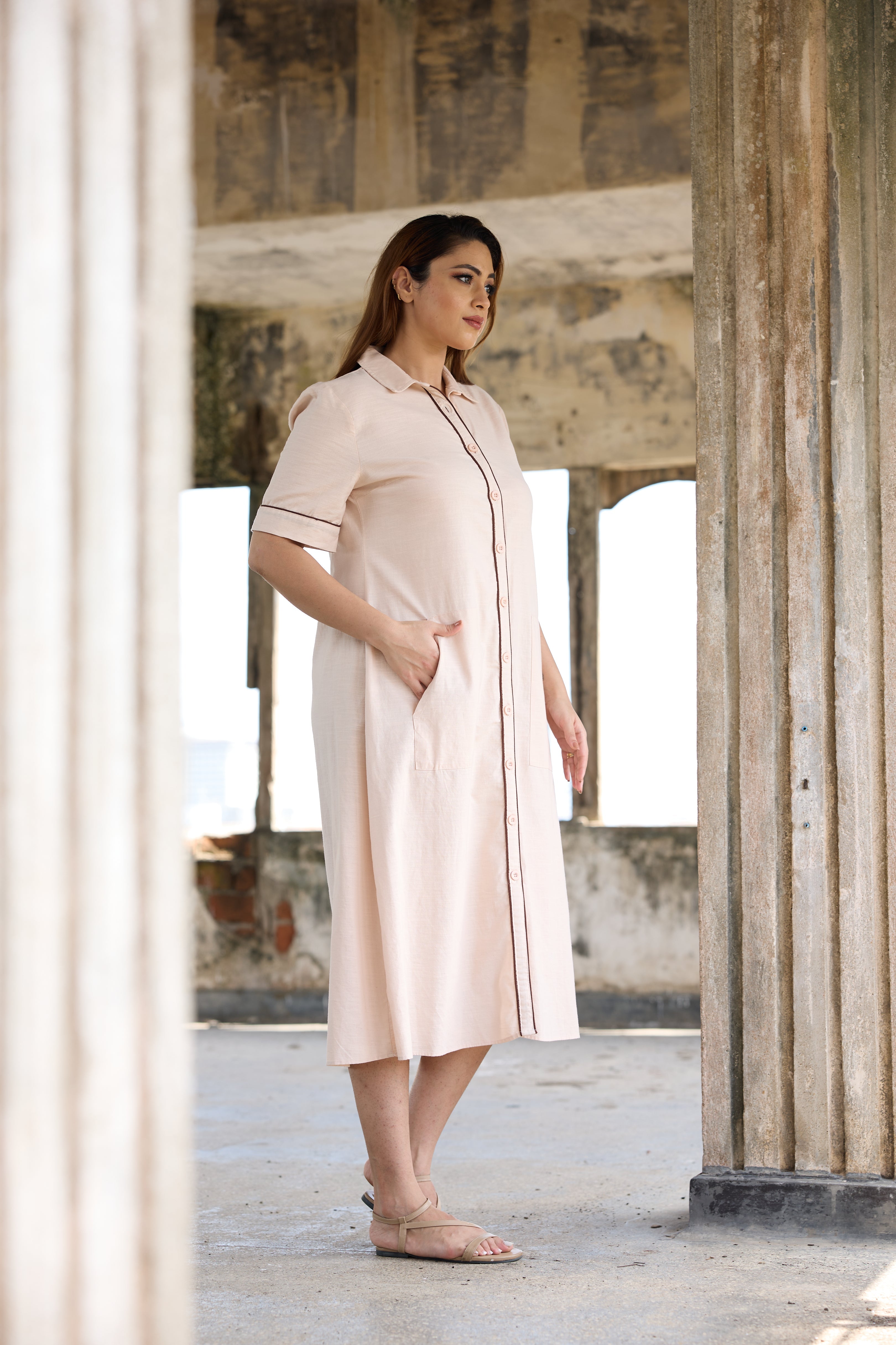 Lina Linen Dress