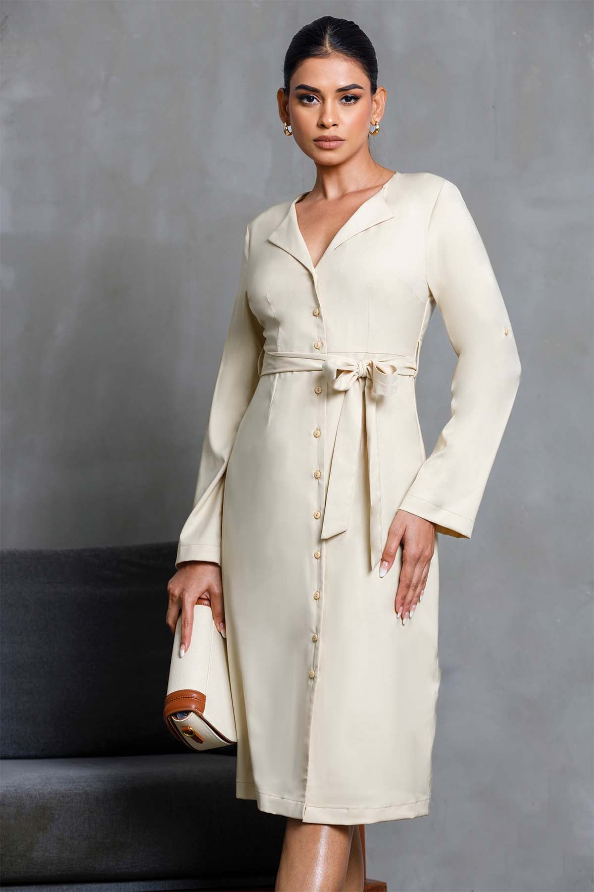 Sandstone Elegance Shirt Dress (In store 9th January)