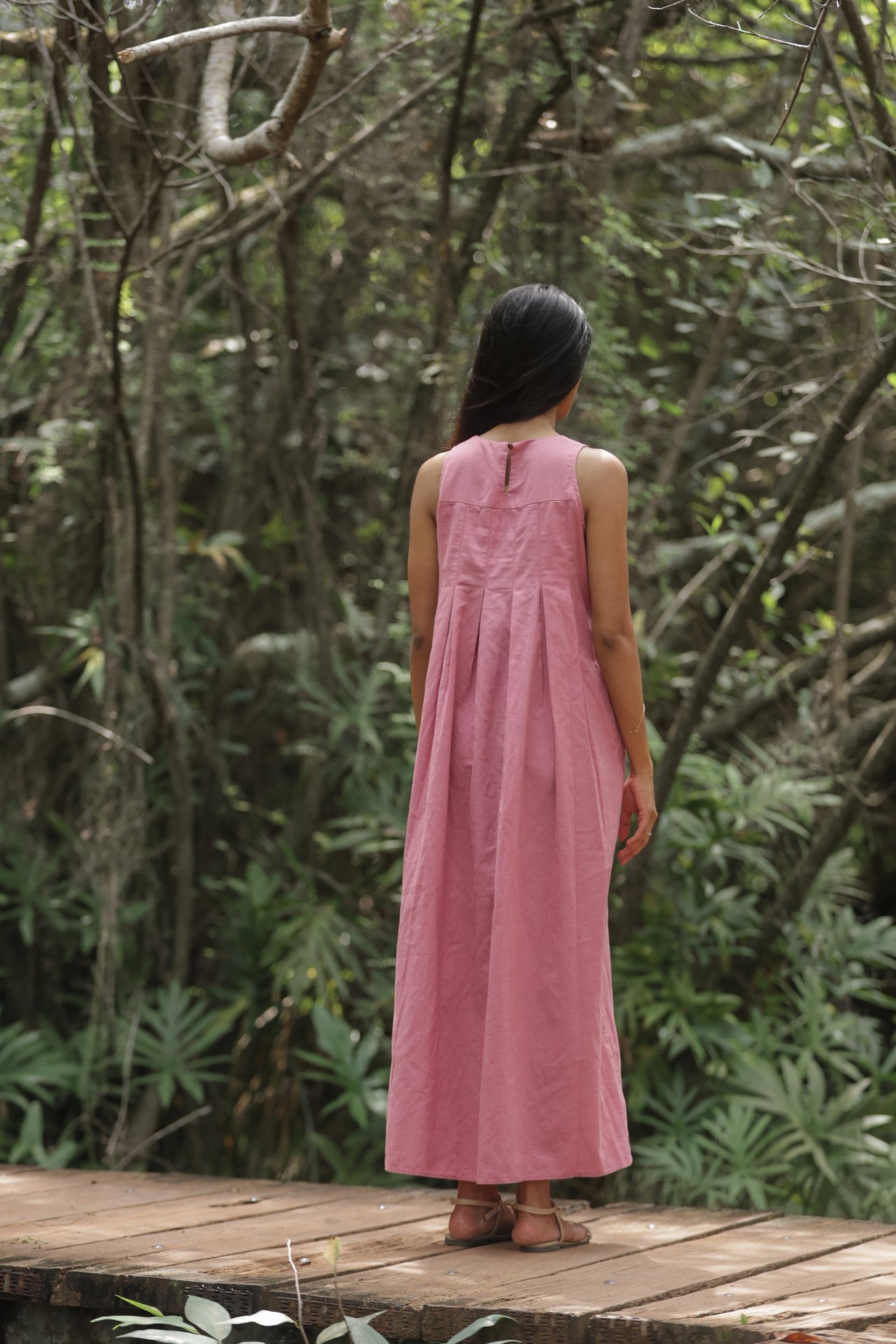 Rosalie Fern Linen Dress