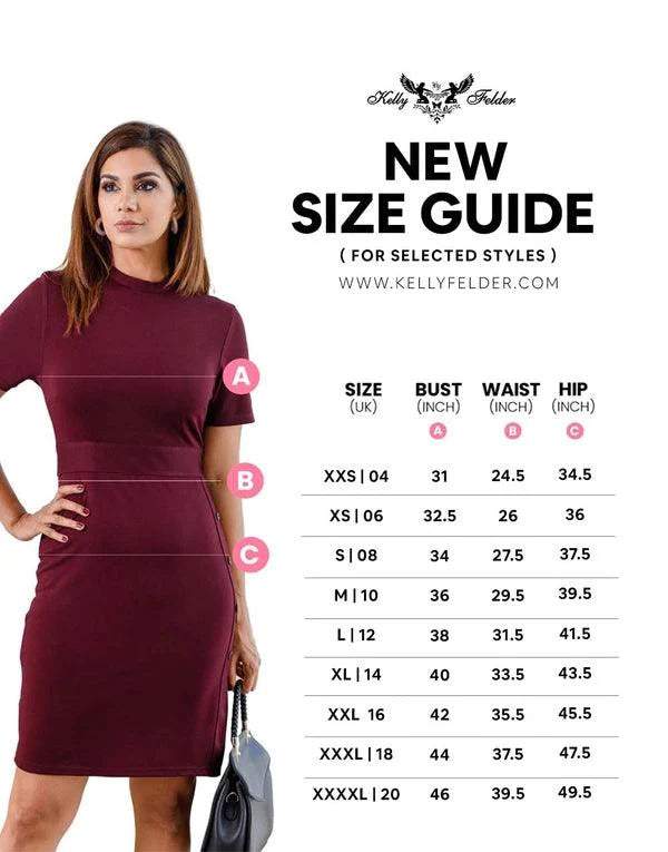 FRONT TWISTED MIDI DRESS  (New Size Guide Style)