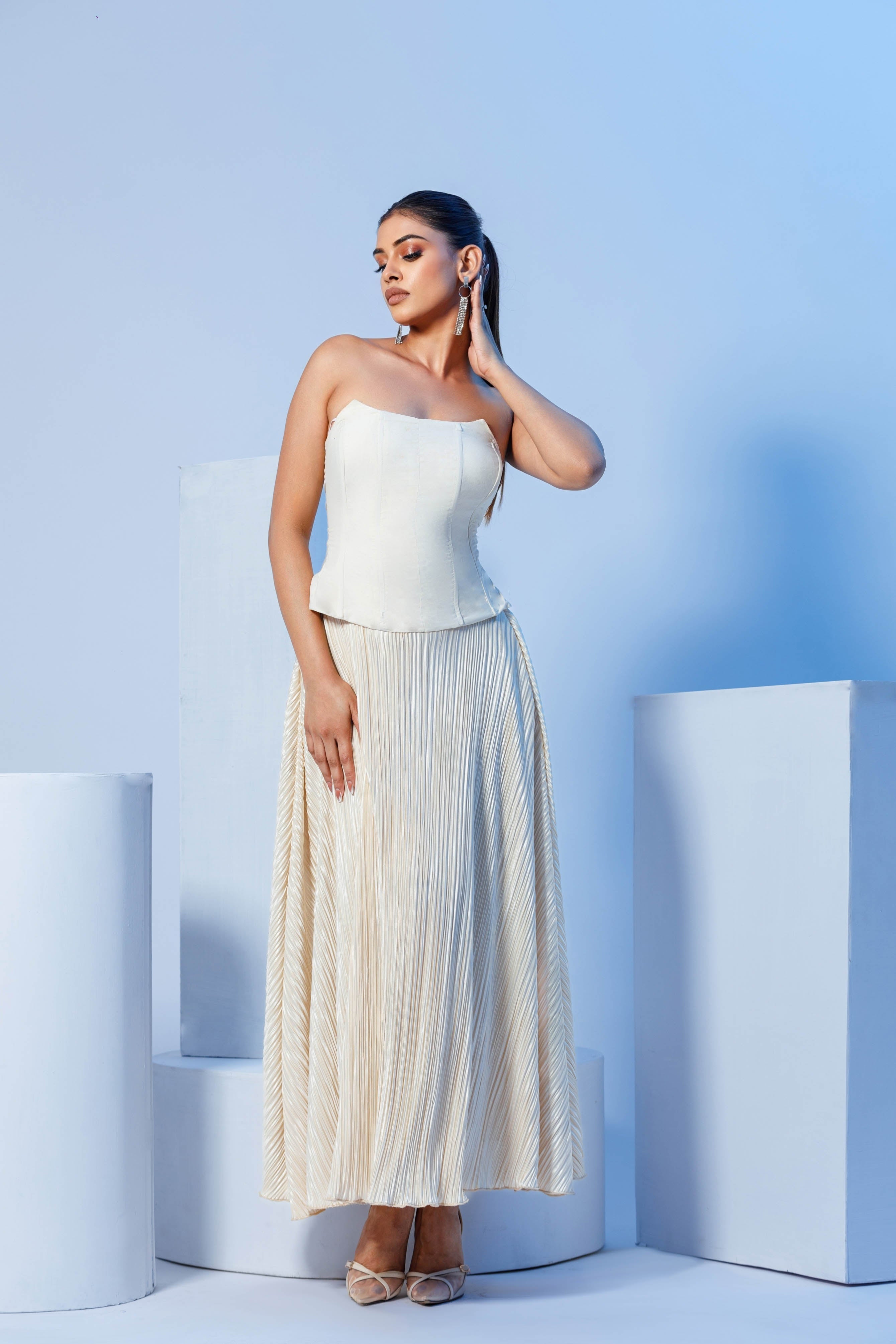 Ruffle Radiance Maxi Skirt