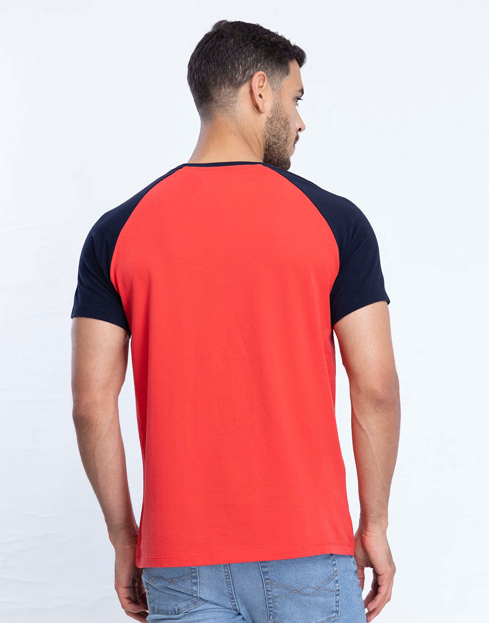 Veteran Raglan Sleeve Tee - Dark Coral