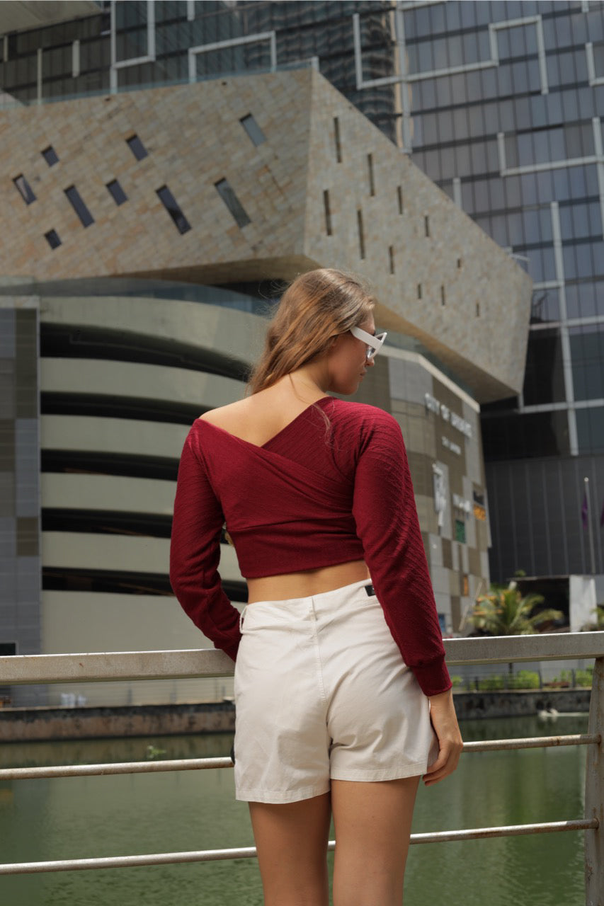 Wrap Luxe Crop Top