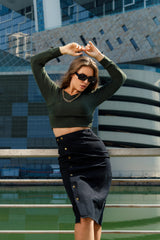 Wrap Luxe Crop Top