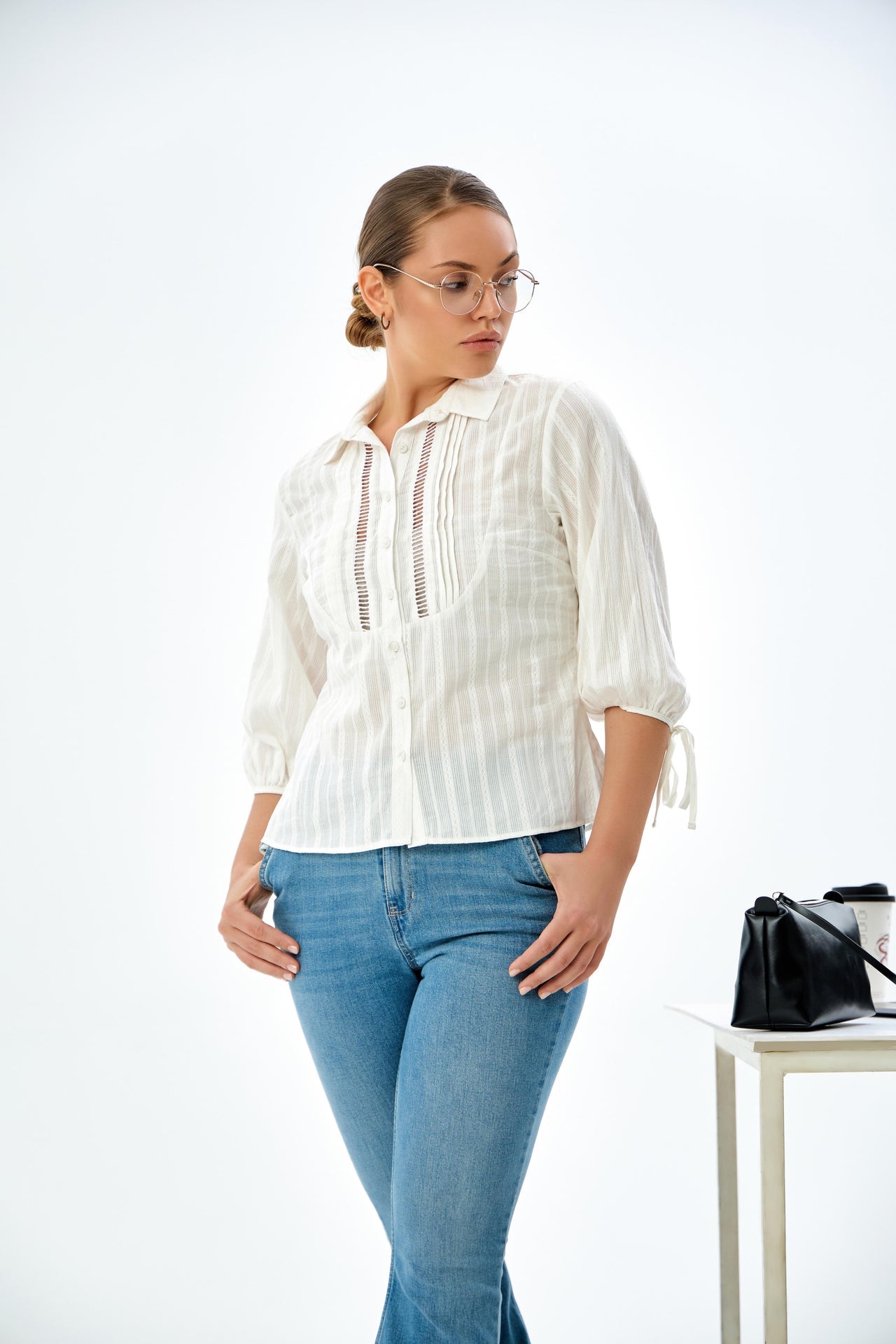 Pintuck Detail WW Top