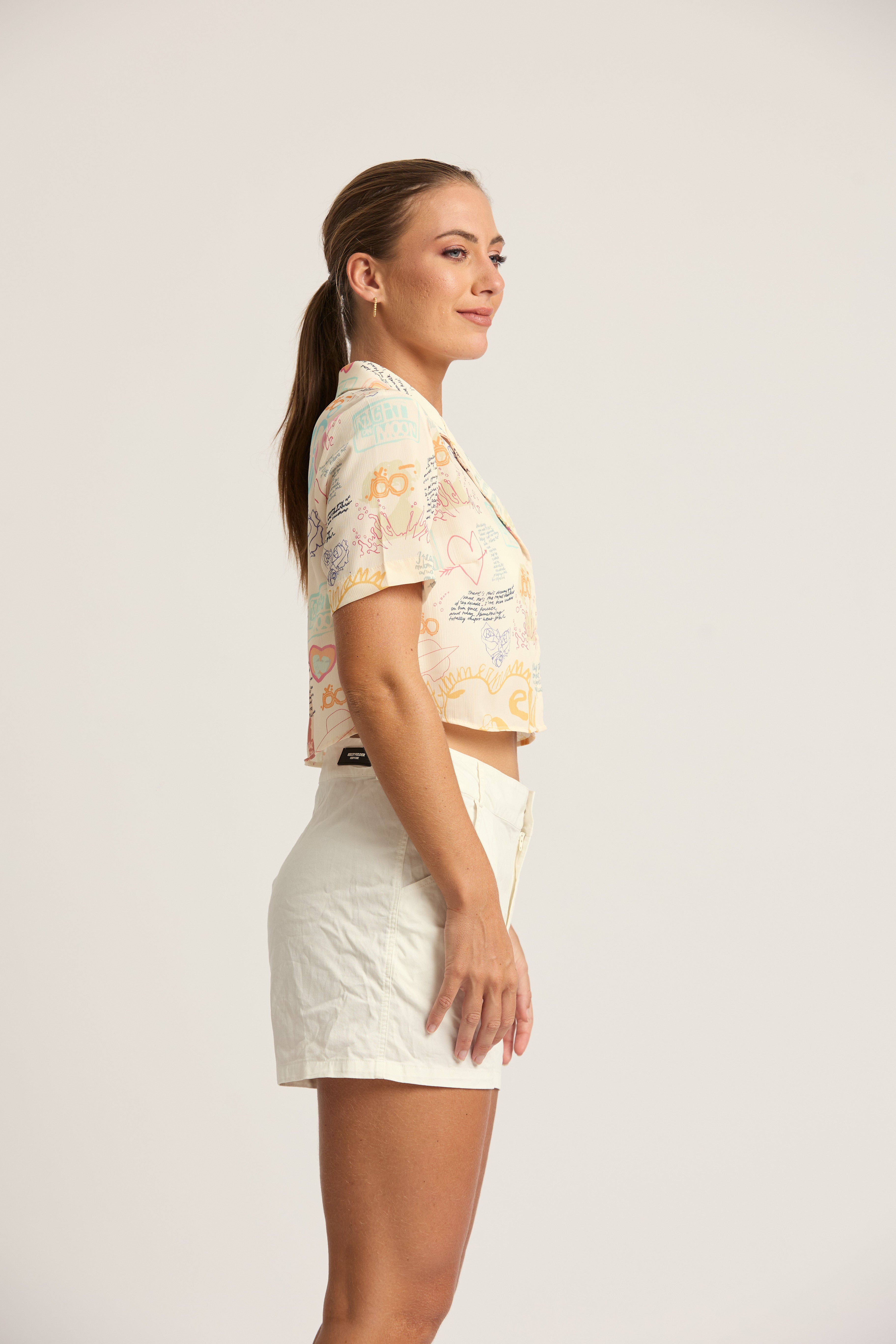 Amelie Casual Printed Button Down Top