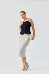 Luxe Harness Blazer Top