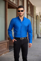 Midnight Wave Textured Shirt