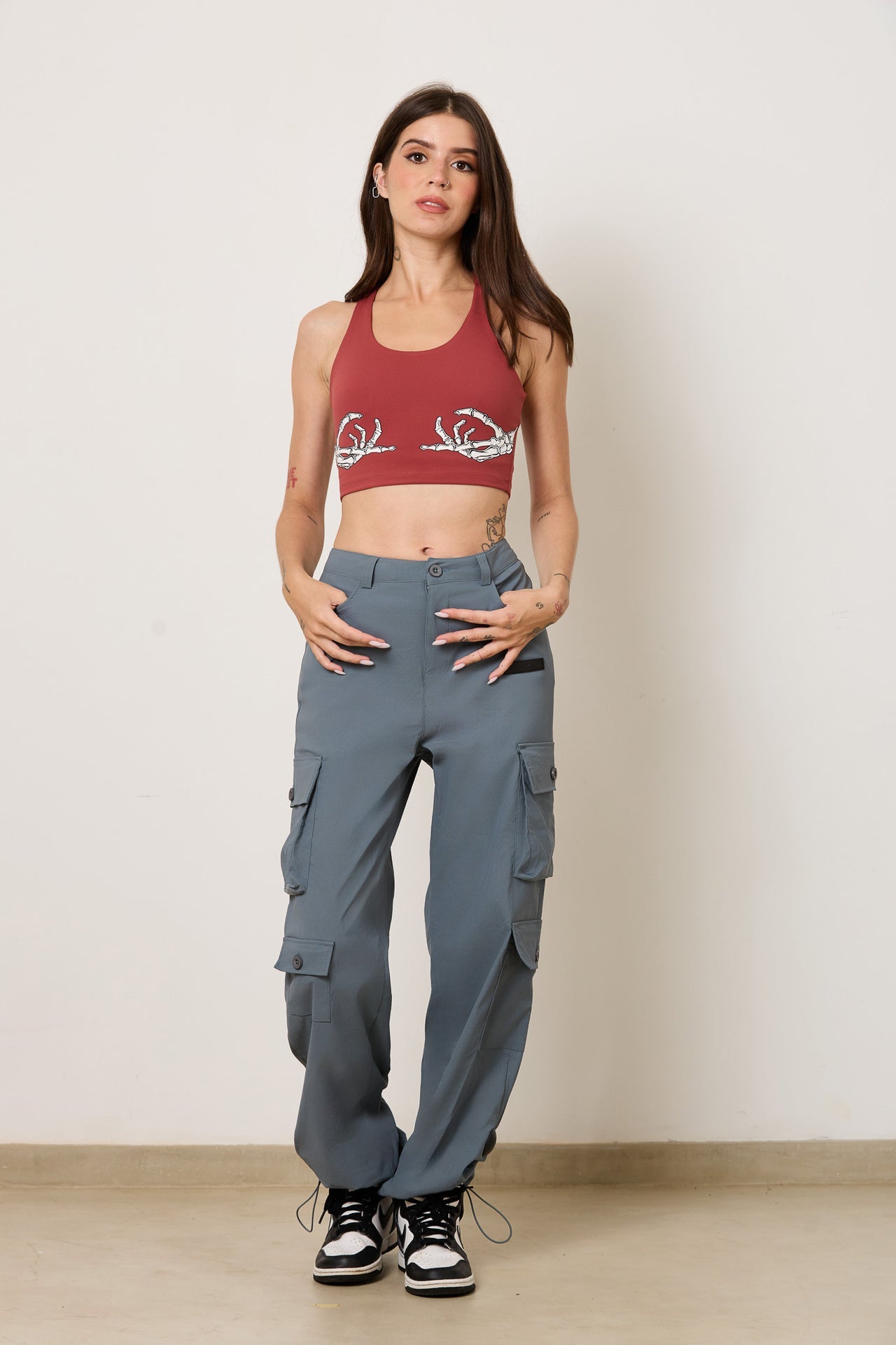 Skeleton Grip Sport Bra