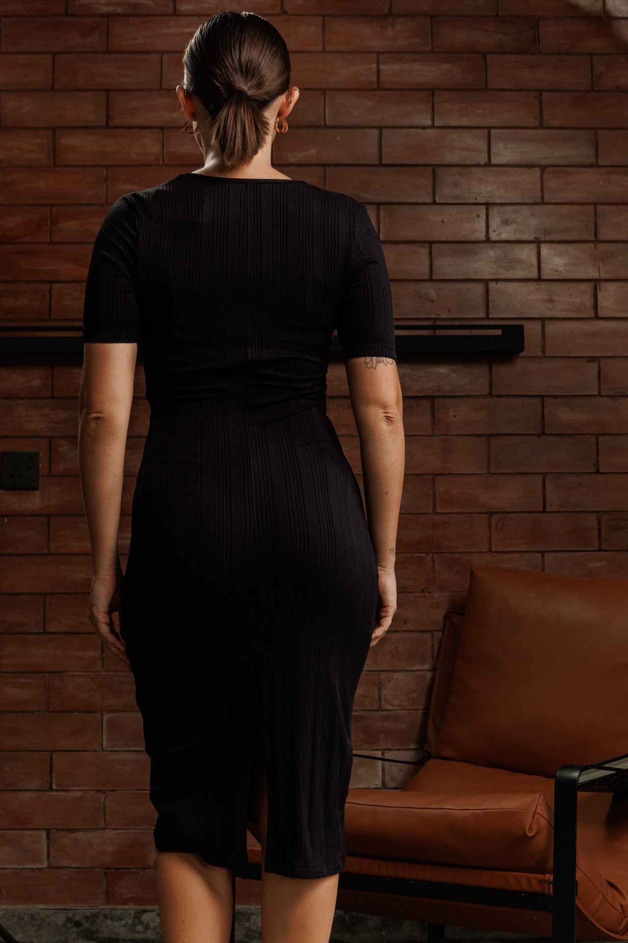 Streamline Knot Detail Dress