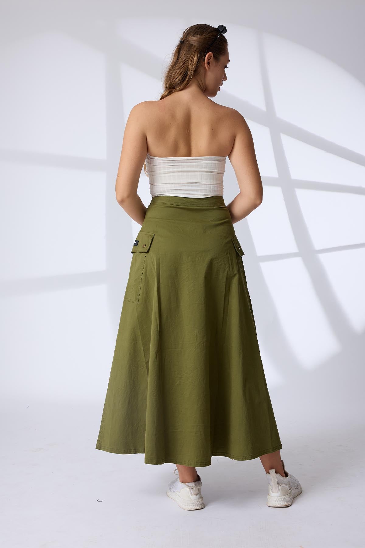 SleekZip Flare Skirt