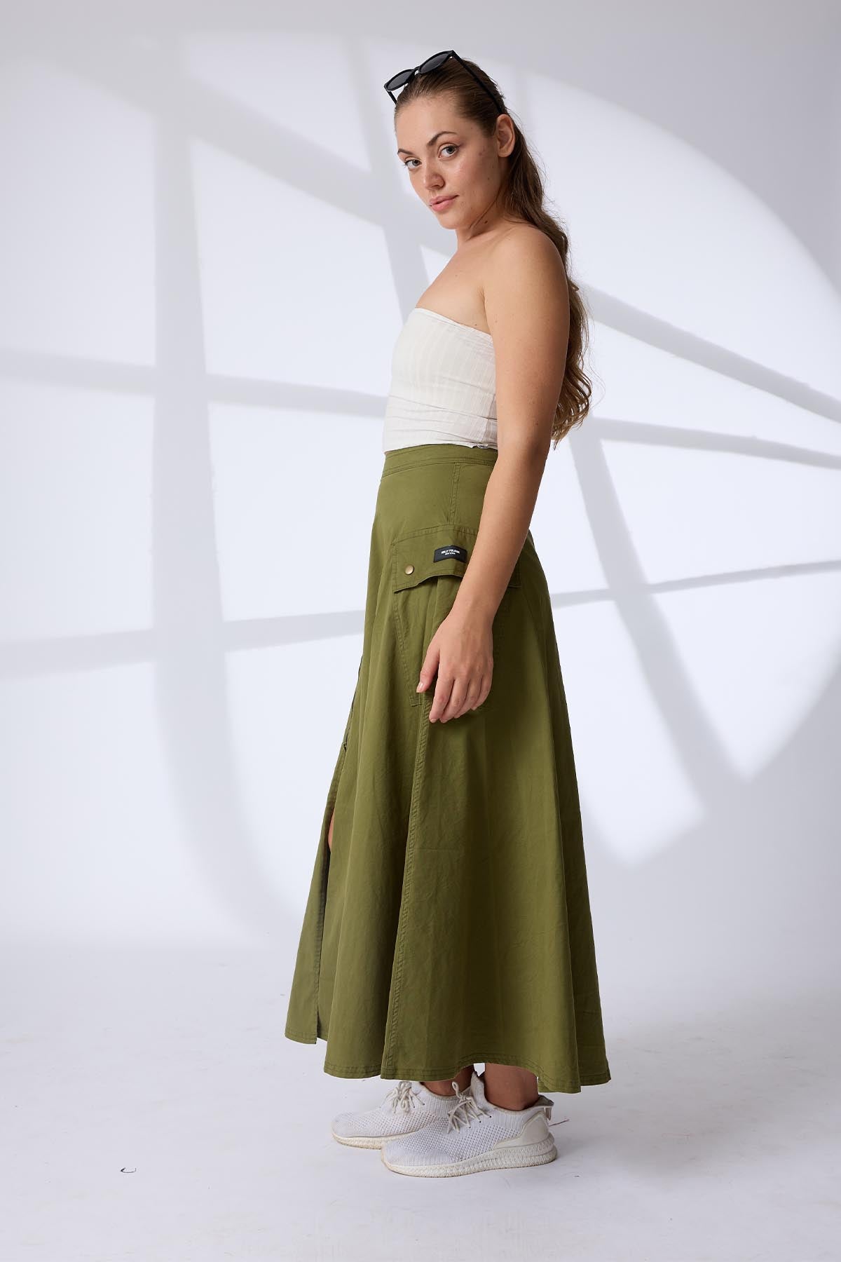 SleekZip Flare Skirt