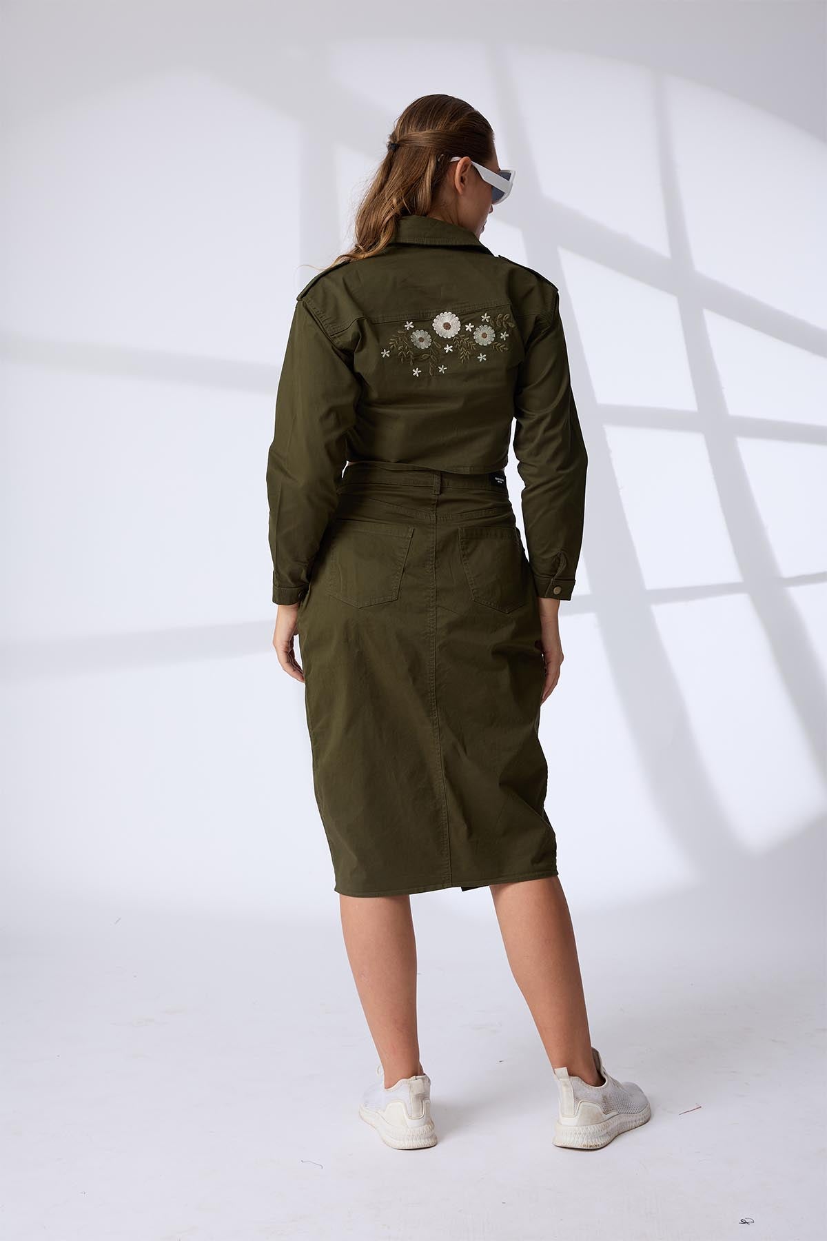 Vera Wrap Slit Skirt