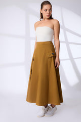 SleekZip Flare Skirt