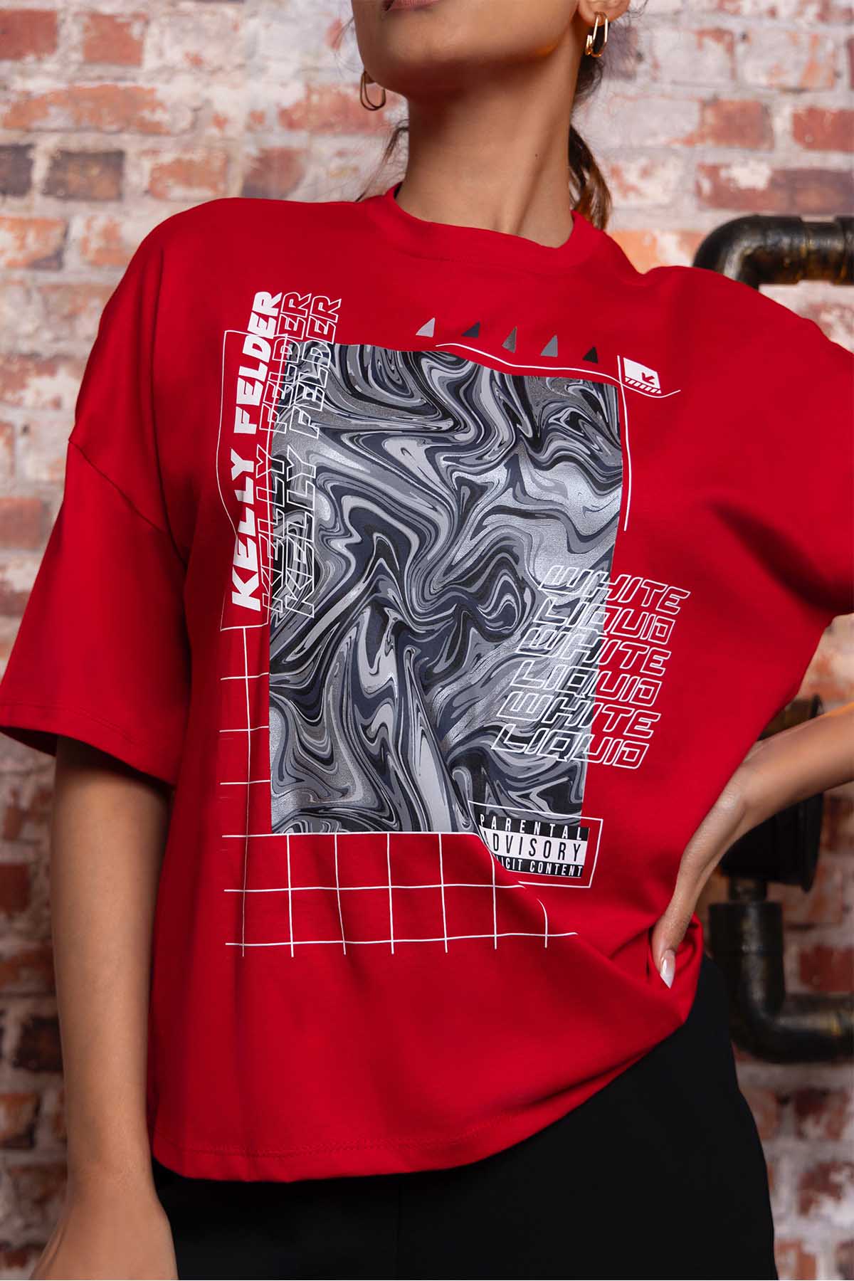 Fluid Fushion Graphic T Shirt