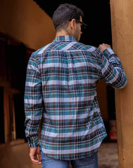 Sentinel Long Sleeve Shirt - Dark Green Check