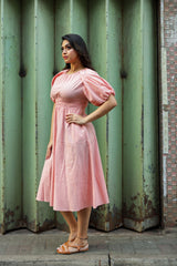 Moonlit Mirage Linen Dress