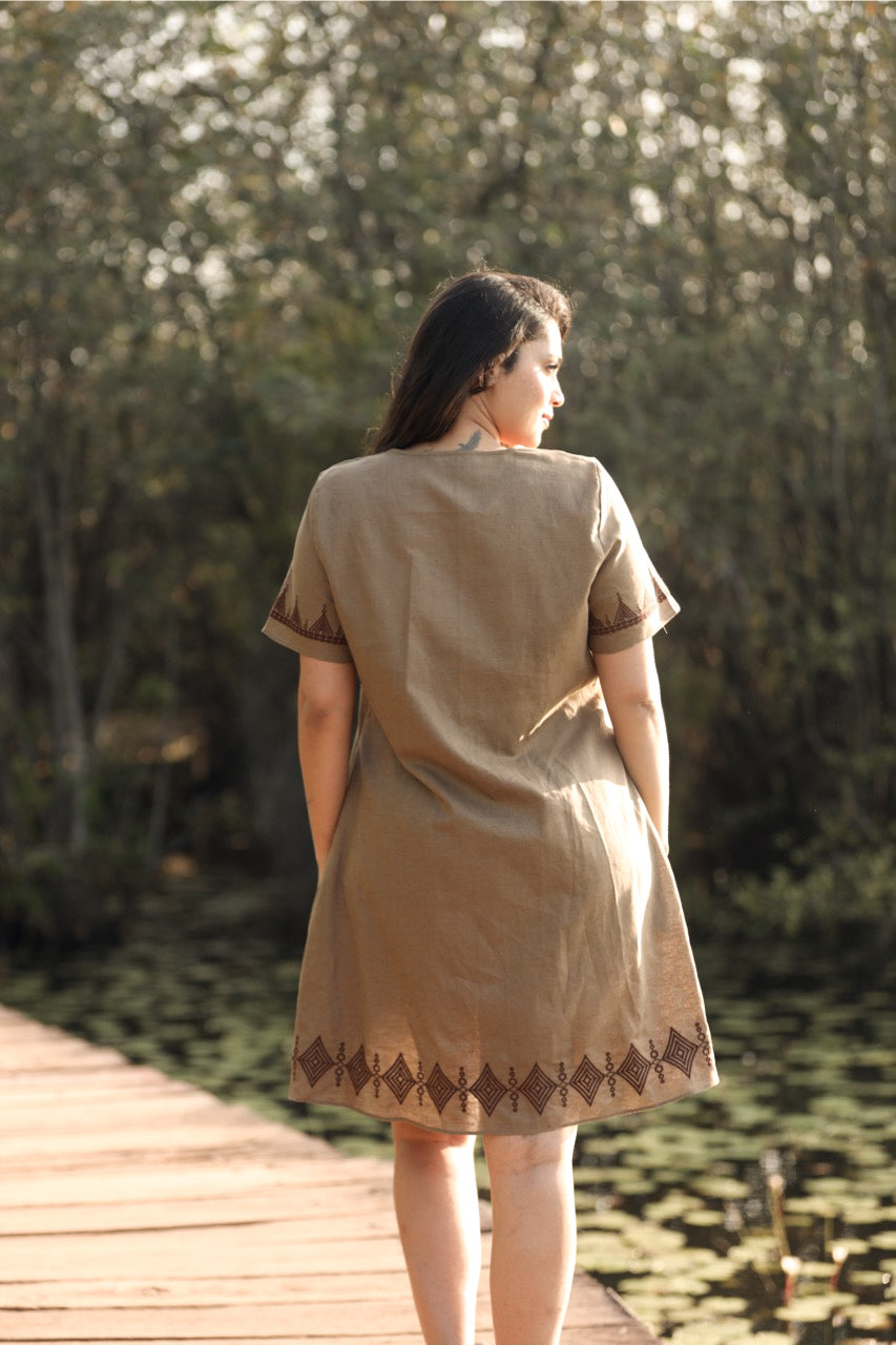 Boheme Solstice Linen Dress